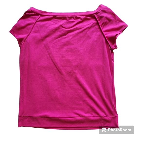 NWT Y2K Baby Phat Plus Size Top in Hot Pink Gold Cat Logo Size 2X - Picture 2 of 4